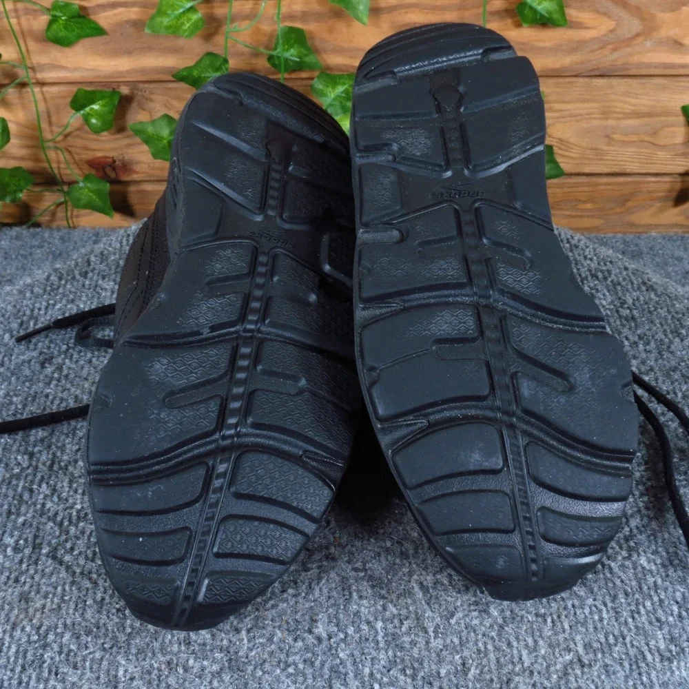 Brooks Addiction Walker Womens Walking Shoes Size 9.5 Narrow 2A Black Leather